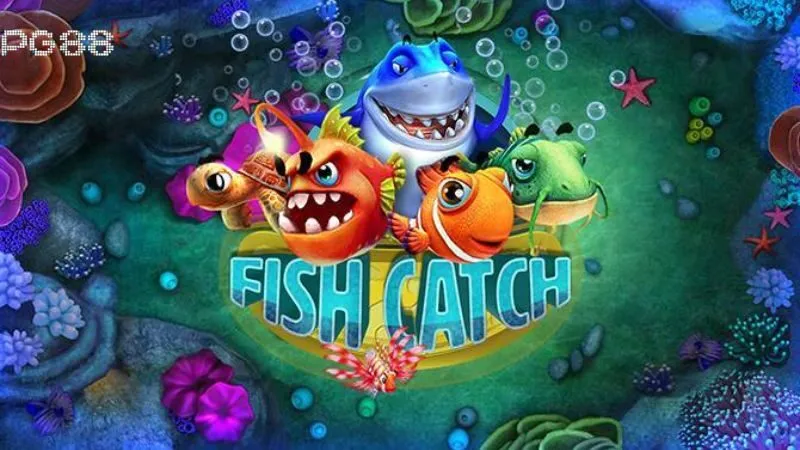 Bắn cá PG88: trò Fish Catch với cá mập và các nhân vật cá.